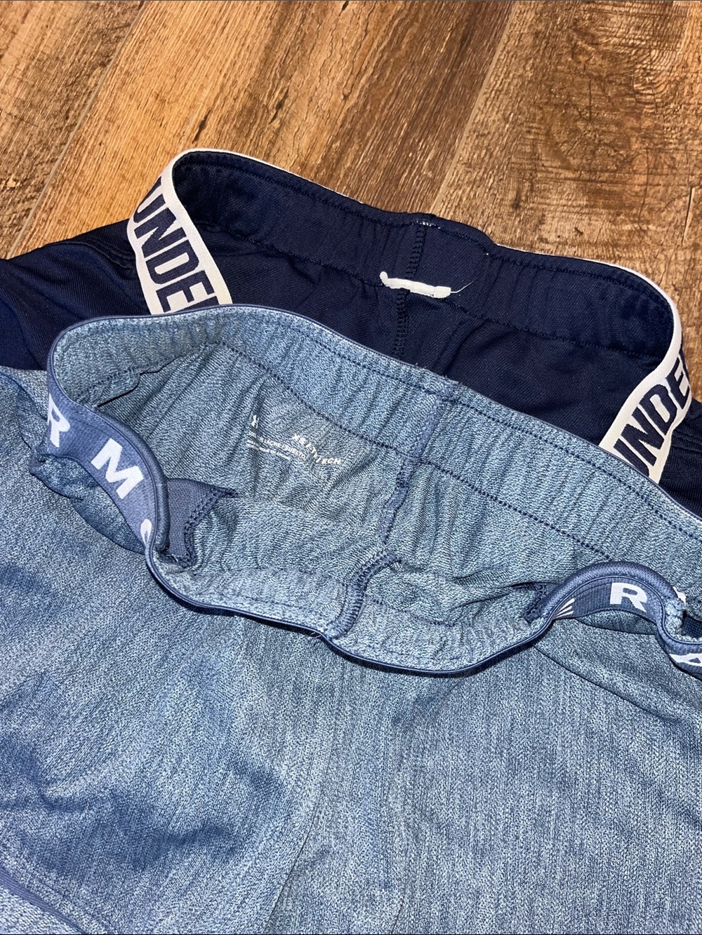 Under Armour Navy and Light Blue Women’s Athletic Shorts Duo - Picture 2 of 3